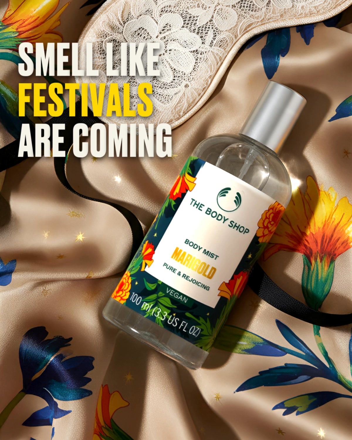 Festivity starts with self care Say hello to our Marigold range your daily dose of hydration, and fragrance