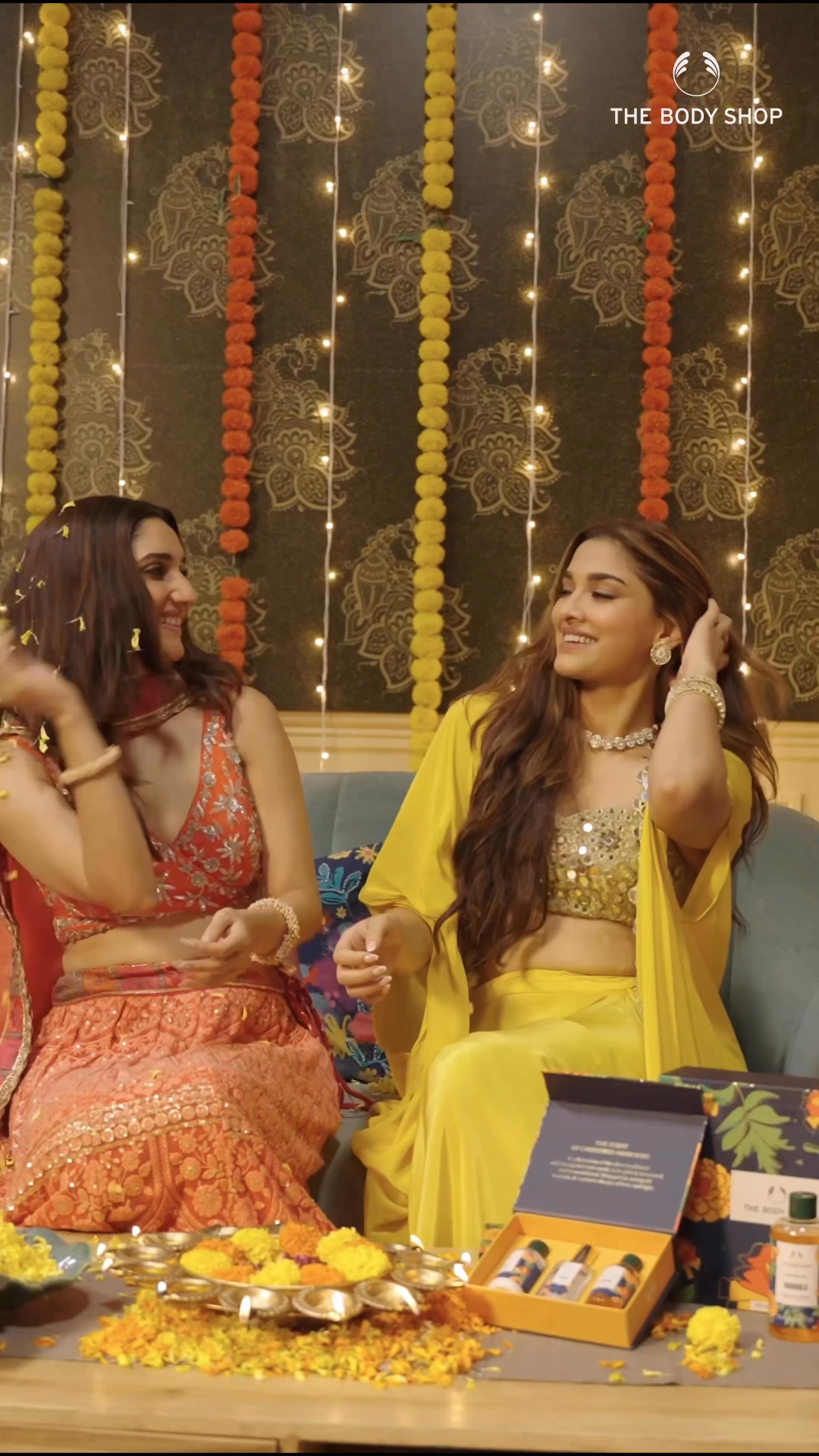 Festivities feel even brighter when shared with the ones you love. Watch saieemmanjrekar and saachi bindra unwrap moments of glow, joy and care with our Marigold range made for this season of togetherness Shop via https bit Festivities feel even brighter when shared with the ones you love