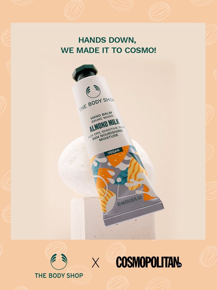 We are thrilled to be featured in Cosmopolitan, and even more excited that our Almond Milk Hand Balm is getting its moment