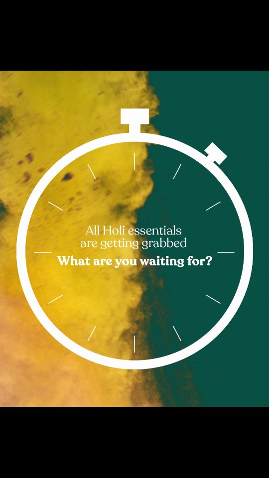 Holi is almost here and the shelves are clearing fast