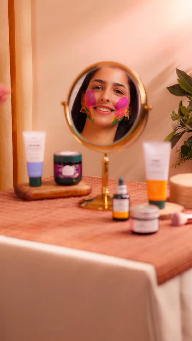 After the colours, comes a lot of care. A little cleanse, a little moisture, a lot of pampering