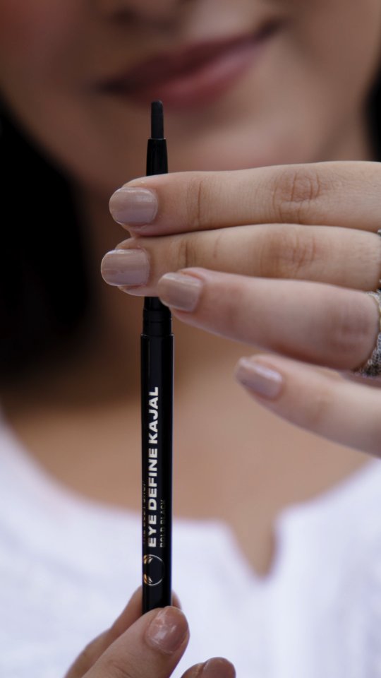 One quiet swipe, and it all clicks. Meet our new Eye Define Kajal. It glides on effortlessly and lasts up to 24 hours