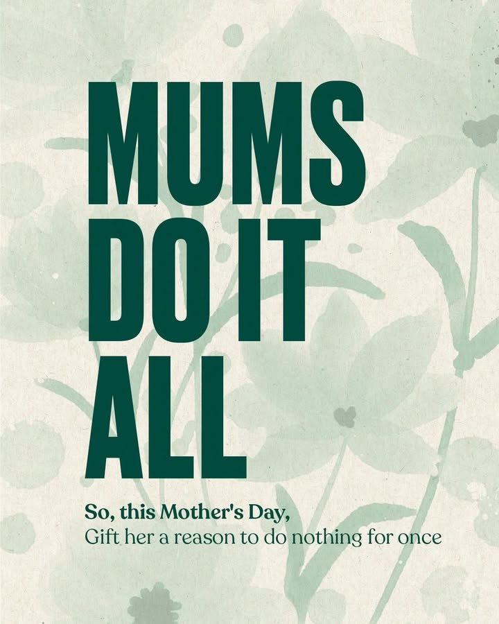 Shes always doing it all.This Mothers Day, give her a moment to pause
