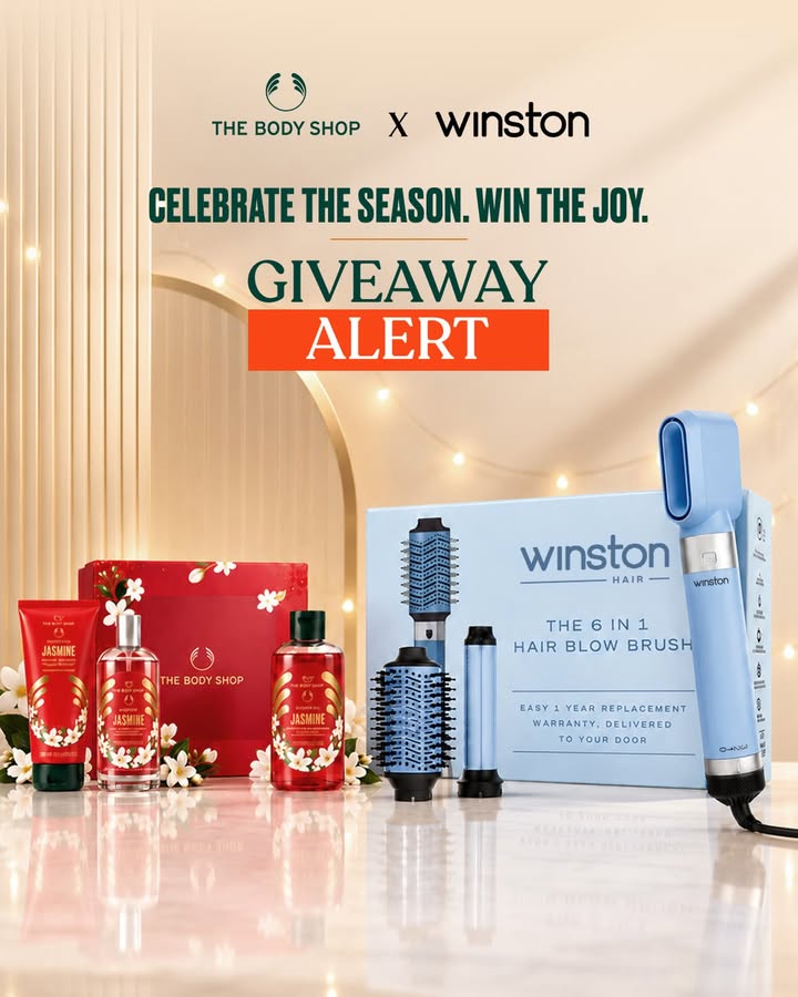 Diwali glow, but make it a giveaway The Body Shop X Winston Heres how to enter Follow Winston India and The Body...