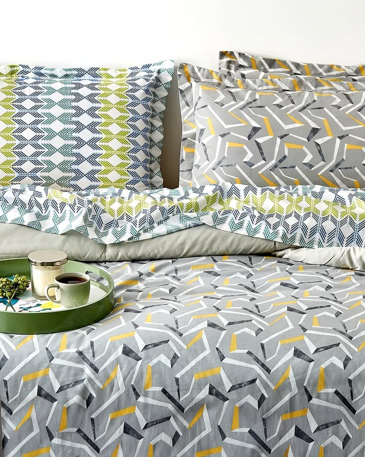 Pattern play that makes hitting snooze worth it. Bedroom upgrade complete Don t sleep on our great offers in store