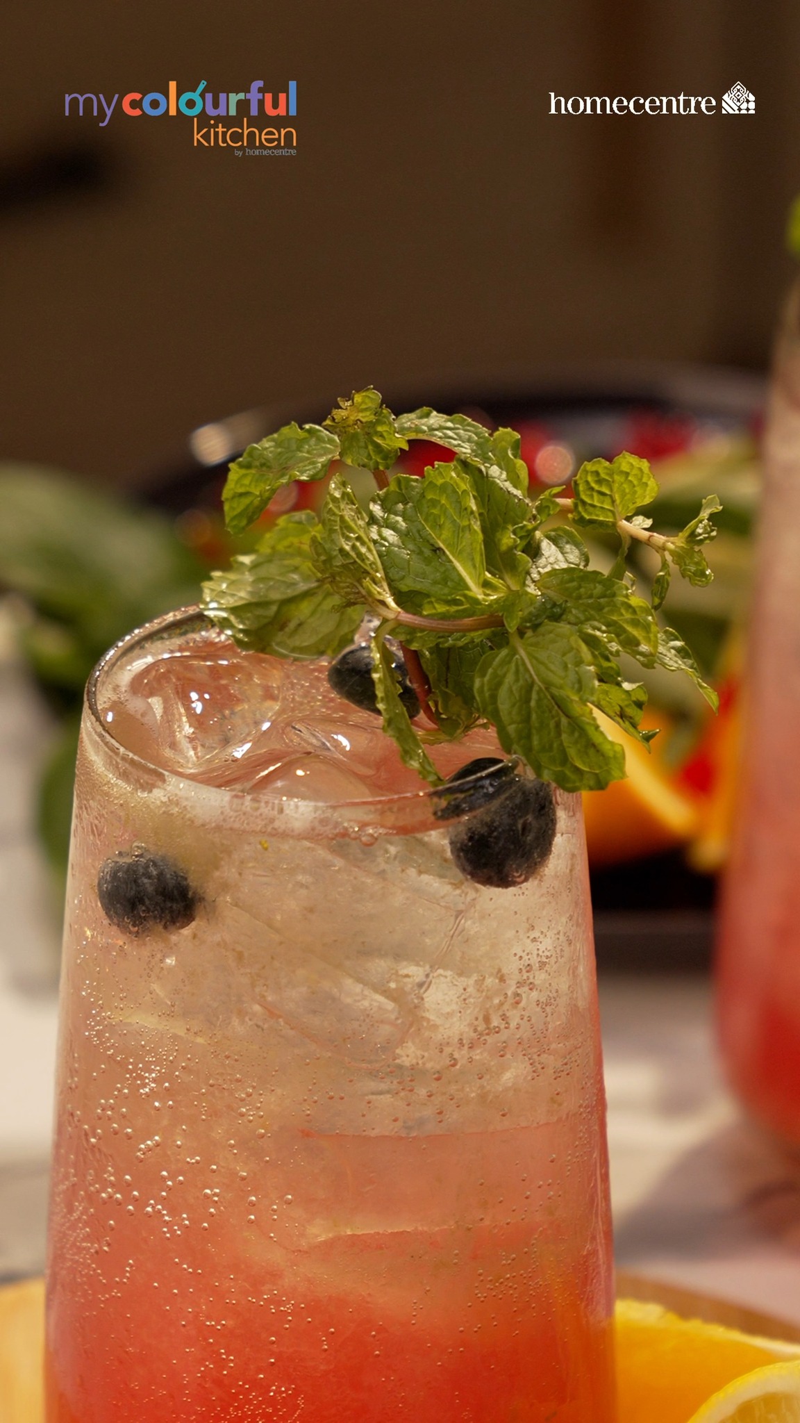 This Holi, give your cocktail hour a colourful twist with our vibrant Blueberry Mojito recipe