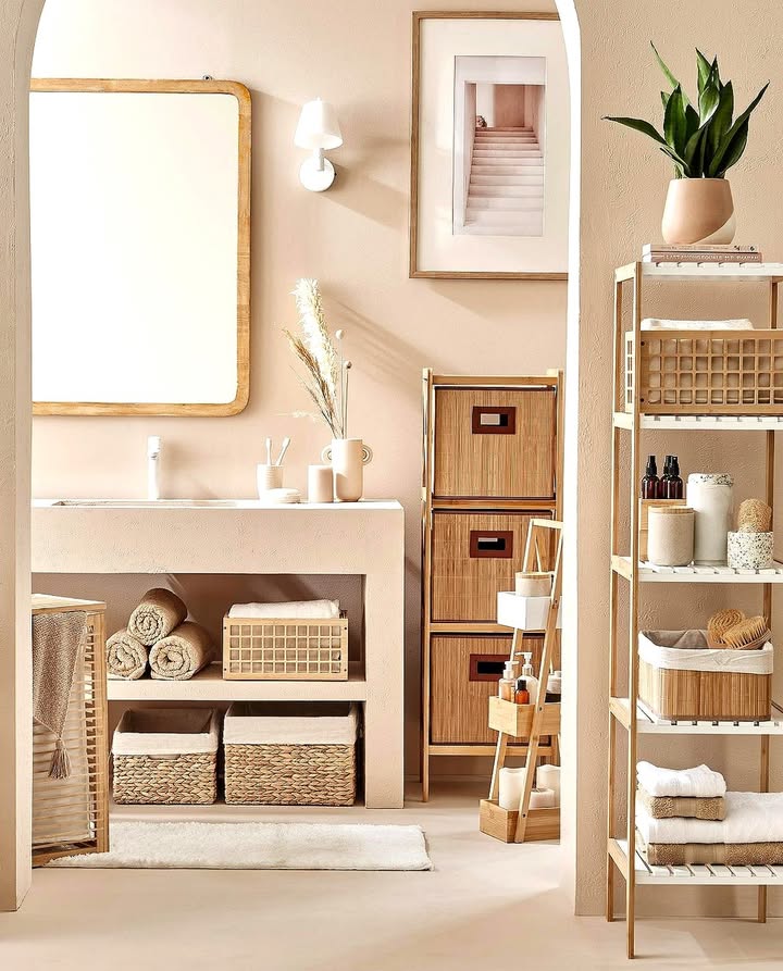 Bath essentials All neatly tucked up https www.homecentre.in in en Homecentre HomecentreIndia Bath Storage Organisers NaturalMaterials Calm Bath essentials All neatly tucked up https www.homecentre