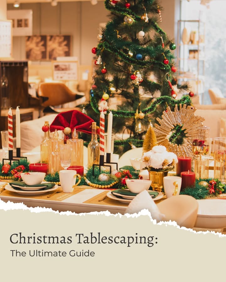Bring the Christmas cheer to your table, with our holiday ready tips for the season Christmas, Tablescaping, Christmas de...
