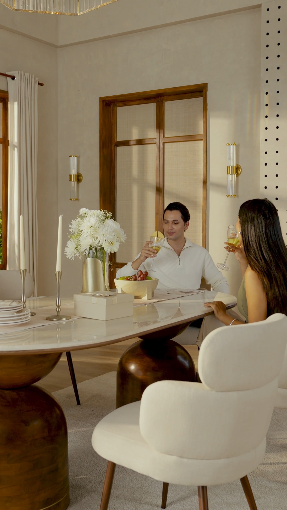 Sunshine s beaming, the brunch table is set, glasses are clinking..