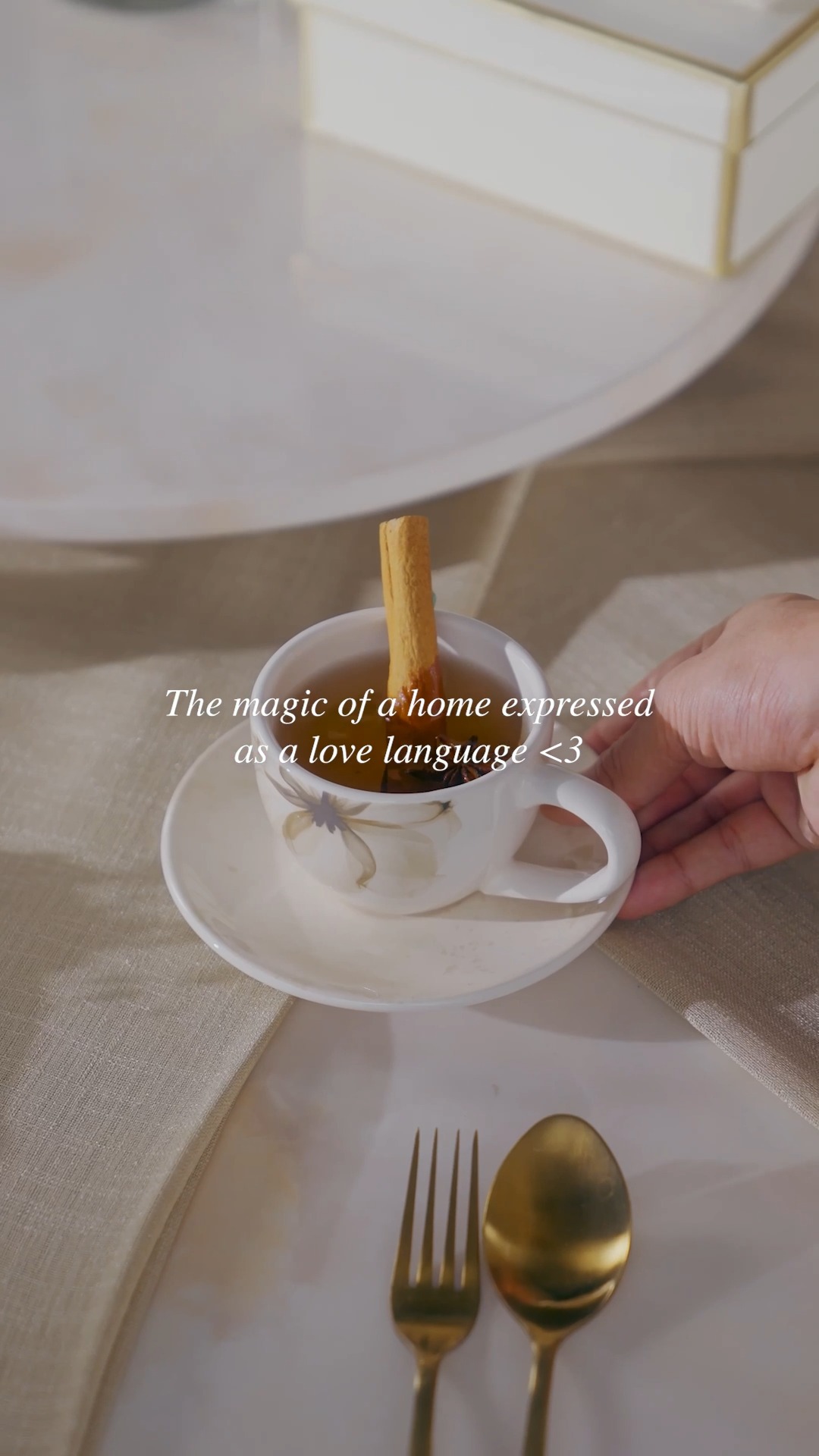 Love speaks in many languages. At home, its comfort, care, and coming together