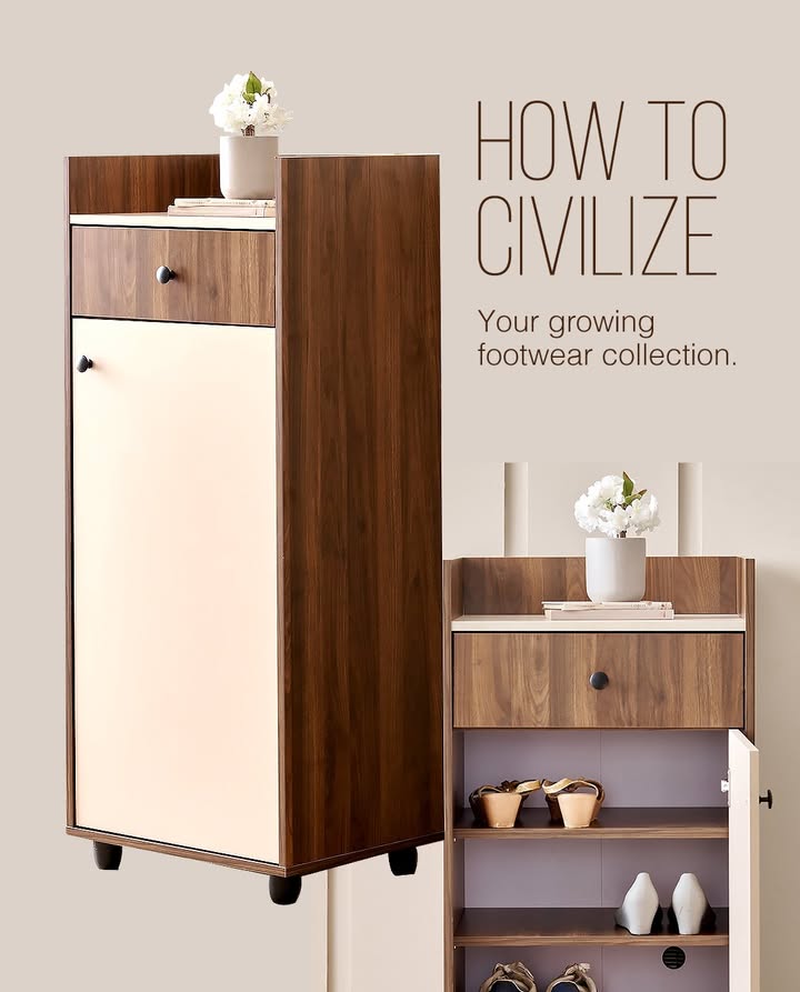 Make organizing a breeze with the Addison Shoe Cabinet Homecentre HomecentreIndia ShoeCabinet ShoeCollection Organisa...