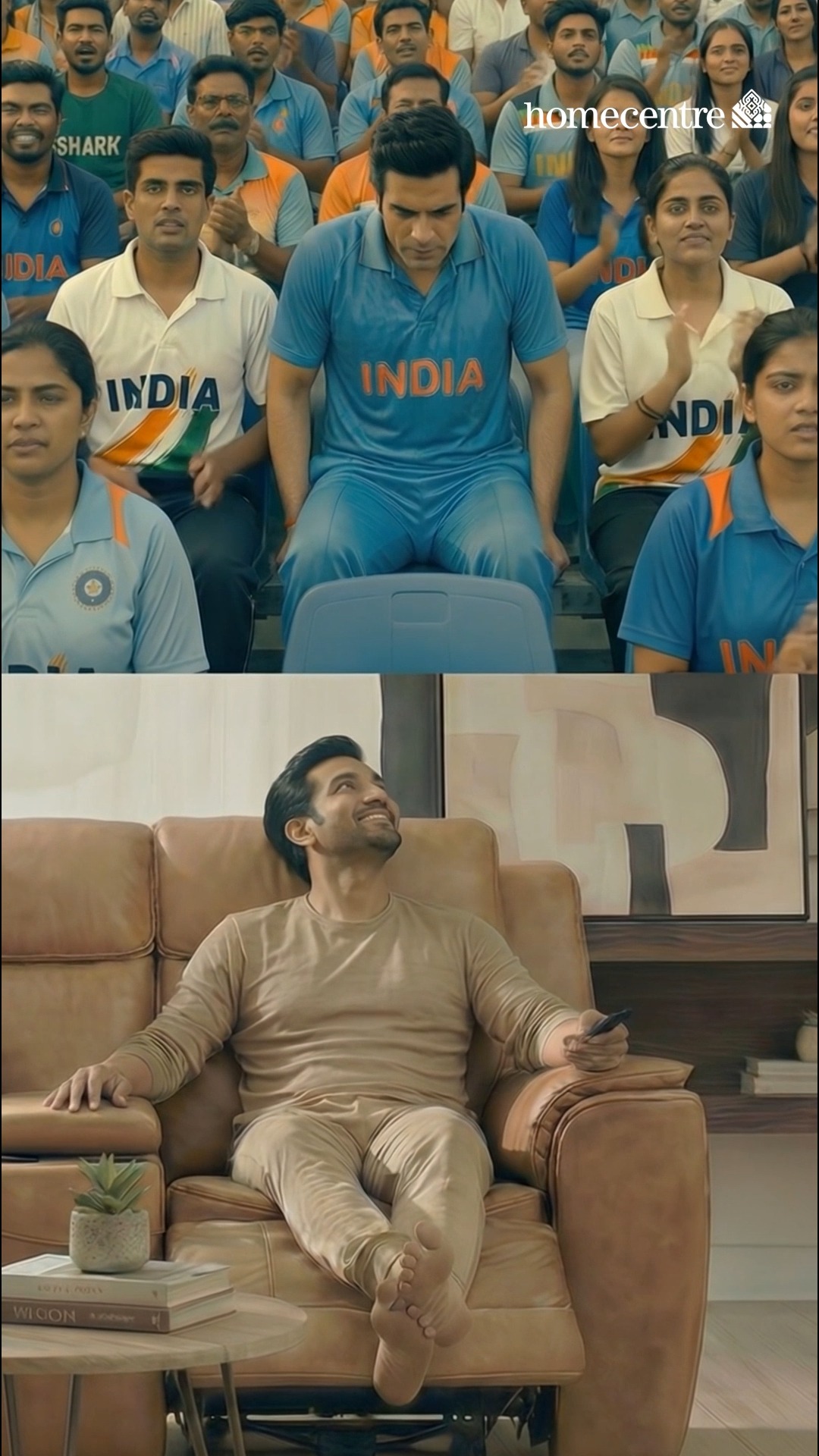 Enjoy the match with the best seats. Get Homecentre s recliners starting from just 14999