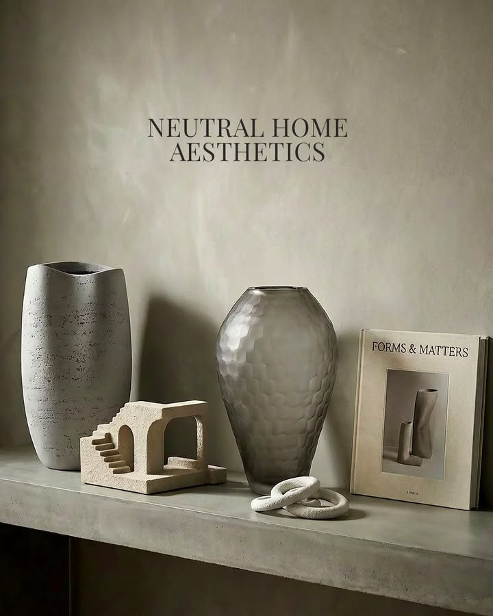 Calm can be curated with neutrals that does the talking