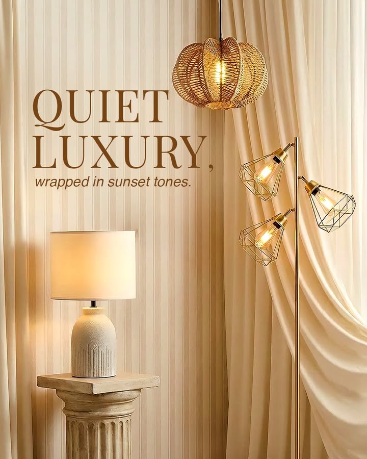 Experience a glow as soft as the last sunset. Homecentre, Homecentre India, Sunset Glow, Lamps 