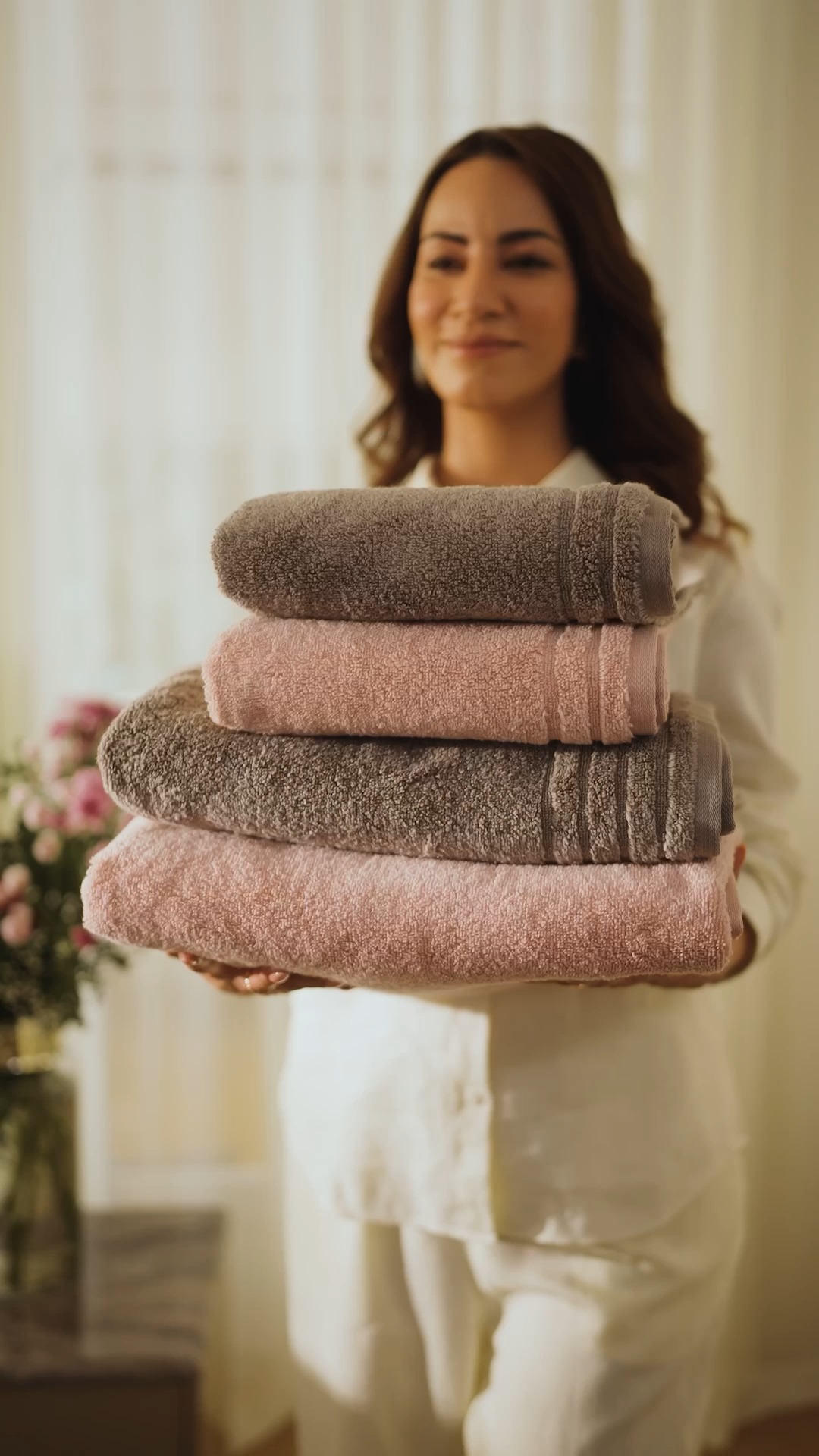 Walk out of a shower and into the cozy arms of our plush towels. Homecentre, Homecentre India, Home Decor 