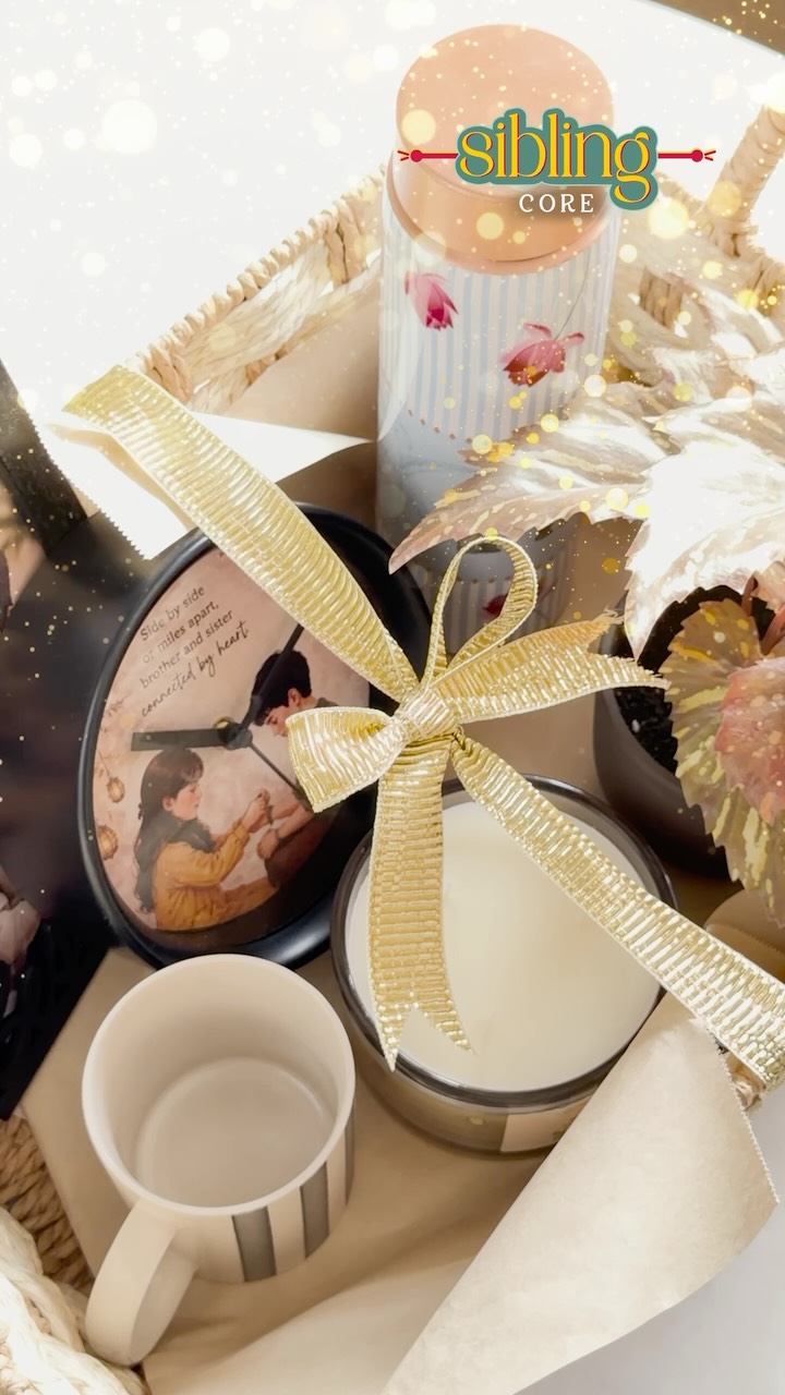 A rakhi on the wrist and a hamper in hand sounds like the perfect gift for your sibling