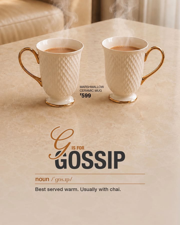 Good gossip, hot chai and a comfortable seat. Some combinations simply belong together