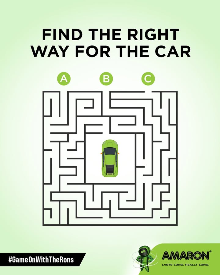 Guide the car through the maze and find the correct path Think fast, avoid dead ends, and comment your answer bel...