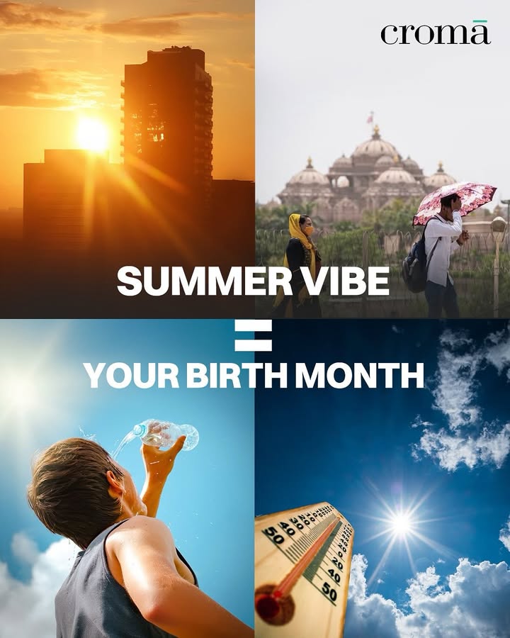 Agar apne crush ka month check kar rahe ho toh barbaad ho chuke ho tum Croma BirthdayMonth Trending Summer Heat Summer, Birthday Month, Heat, Gadgets Agar apne crush ka month check kar rahe ho toh barbaad ho chuke ho tum Croma BirthdayMonth Trending Summer Heat Su...
