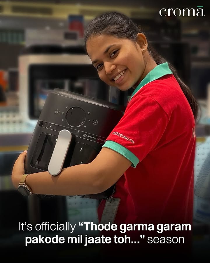 Pakode bante hi baarish bandh ho jaati hai Croma Rains Pakode Airfryer Relatable Rains, Airfryer, Relatable, Employees Pakode bante hi baarish bandh ho jaati hai Croma Rains Pakode Airfryer Relatable Rains, Airfryer, Relatable, Em...
