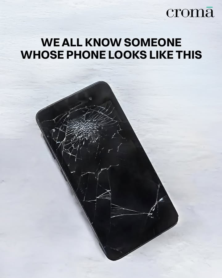 Send this to them and bring them to Croma broken screen, share, gadgets, electronics 