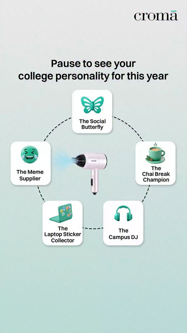 Send this to your college group and see who gets what Croma, electronics, laptop, headphones, college life 