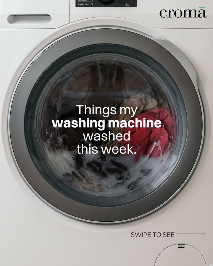 Just check your pockets before you throw those jeans for a wash Croma, Electronics, Gadgets, Washing machine, Relatable...