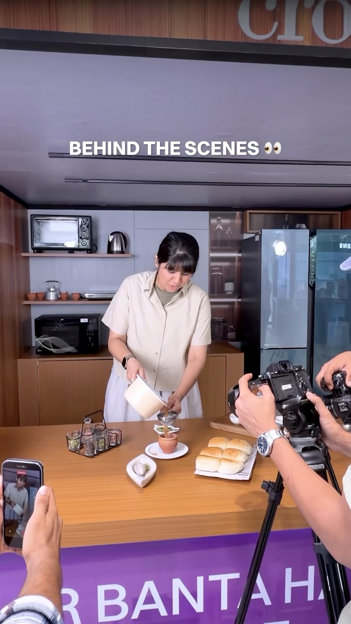 Every final frame has a story behind it. Croma, Home Appliances, Ghar Banta Hai Croma Se, MumbaiMonsoon, Chai 