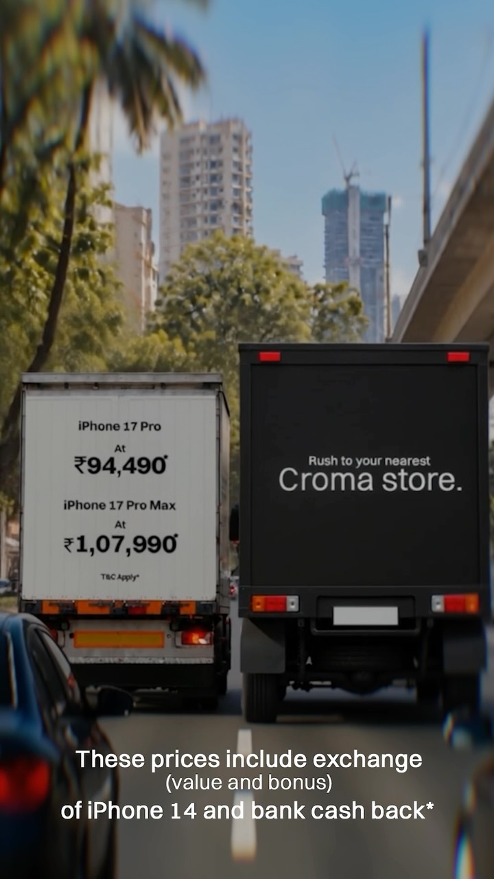 iPhone 17 Pro and Pro Max Prices like Never before at Croma stores iPhone 17 Pro at 94,490 17 Pro Max at 1,07,990 Rush t...