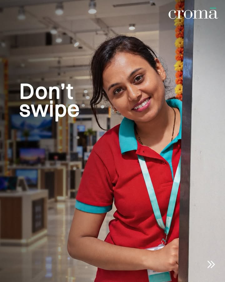 You swiped Left Now enjoy your perfect festive match. Festive Shopping, Croma, Electronics, Gadgets 