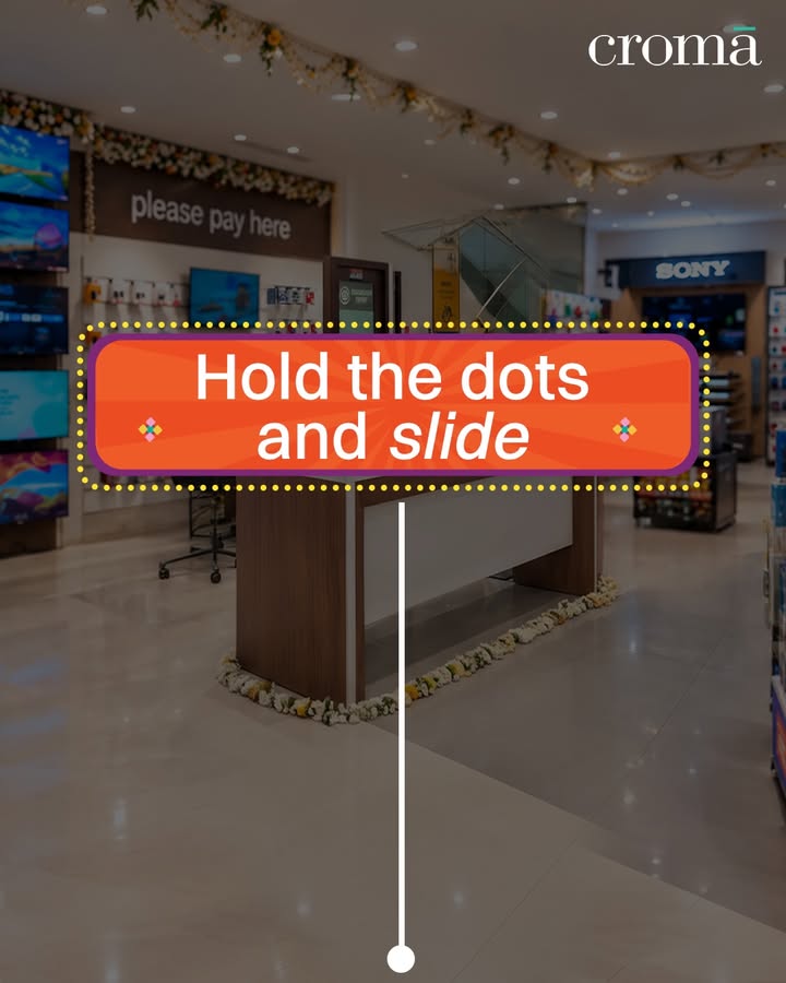Hold the dots and open the gate for The Sweetest Deals of All Cromas Festival Of Dreams Sale is Live Enjoy Flat 35 O...