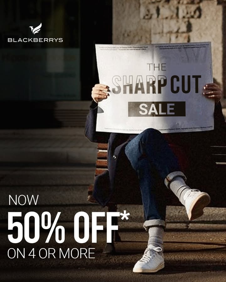 The Sharp Cut Sale is on Look sharp with polos, formal shirts, printed shirts and more