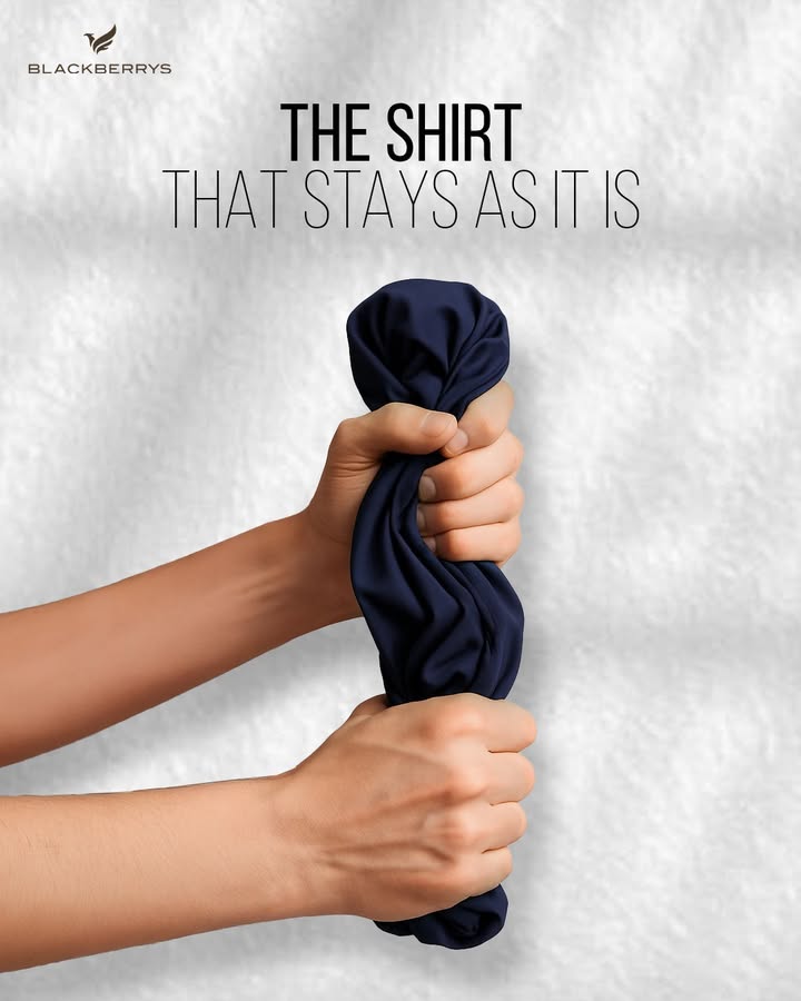 Make effortless moves with our UnWrinkle shirts. Visit blackberrys.com or your nearest store