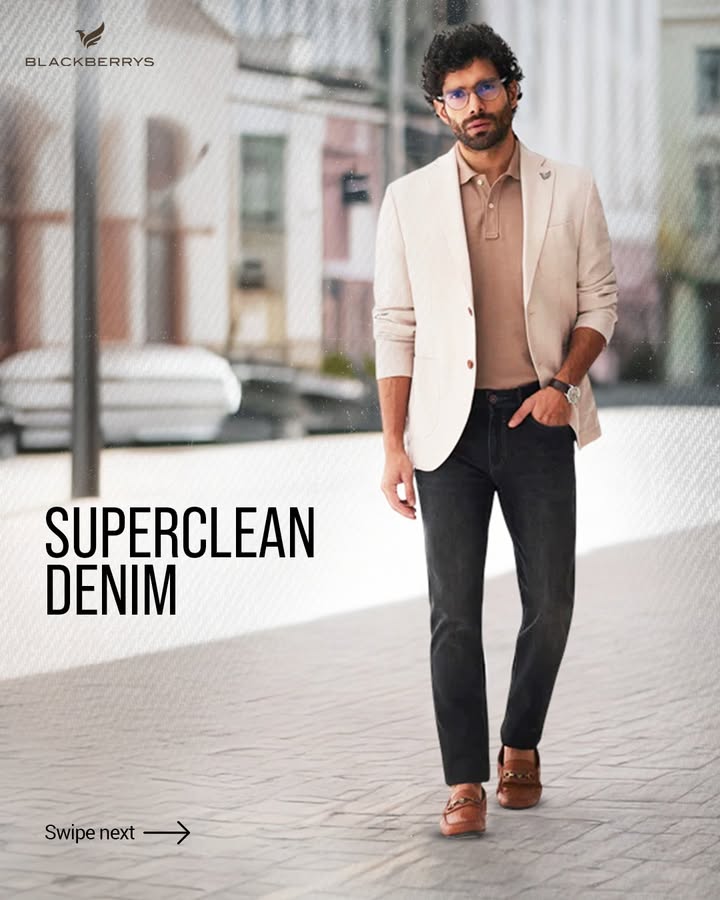 When the occasion calls for sharp style with effortless ease, Superclean Denims rise to it