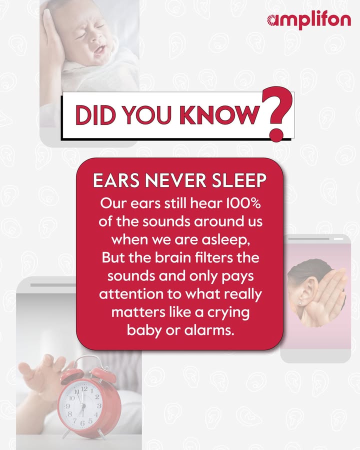 Sleep doesnt switch off our hearing, it just makes the brain more selective. Because even at rest, the mind knows whats worth waking up for. Book your free hearing test now at https www.amplifon Sleep doesnt switch off our hearing, it just makes the brain more selective
