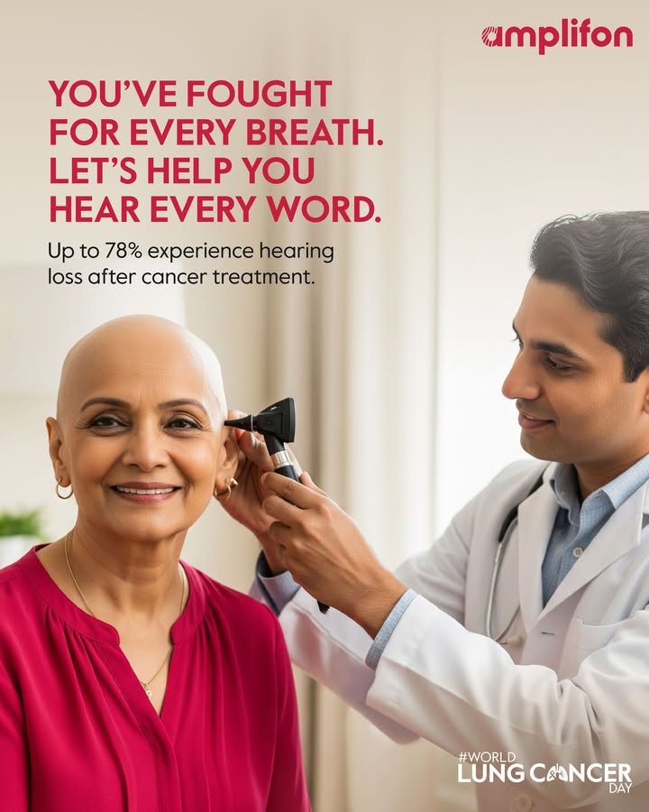 At Amplifon, we know hearing loss is a common challenge after lung cancer treatment, making conversations and precious moments harder to enjoy At Amplifon, we know hearing loss is a common challenge after lung cancer treatment, making conversations and precious momen...