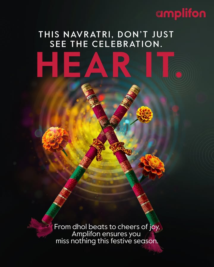 Navratri is a celebration of rhythm, devotion, and togetherness. Lets make sure every beat, every cheer, and every joyful moment is heard loud and clear. This festive season, give your loved ones the gift of sound and the joy of never missing a moment Navratri is a celebration of rhythm, devotion, and togetherness