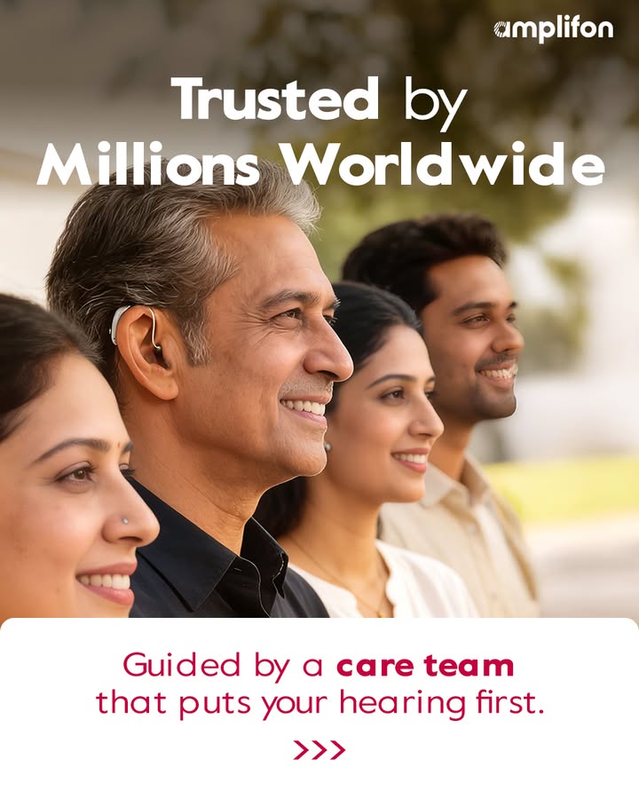 Trusted by millions worldwide. Advanced hearing tests. Seamless fittings. Dedicated care teams
