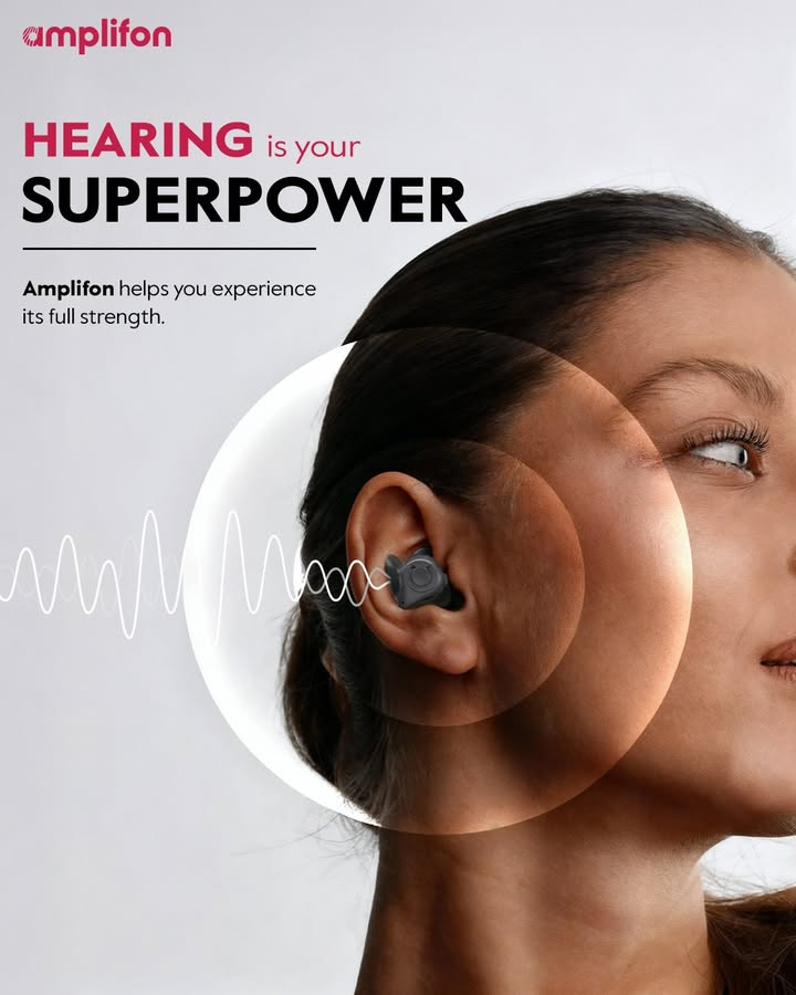 Turn up the volume on life with Amplifon Because hearing isnt just a sense its your superpower
