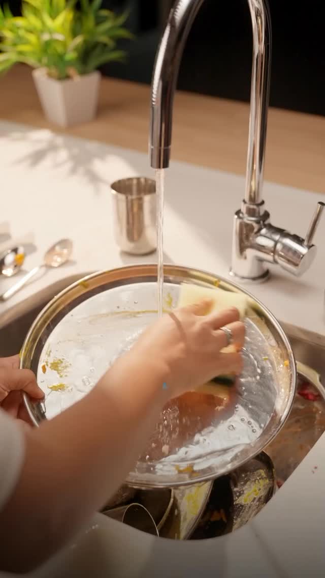 Still washing dishes by hand and wasting up to 160 litres of water every time Thats a lot down the drain