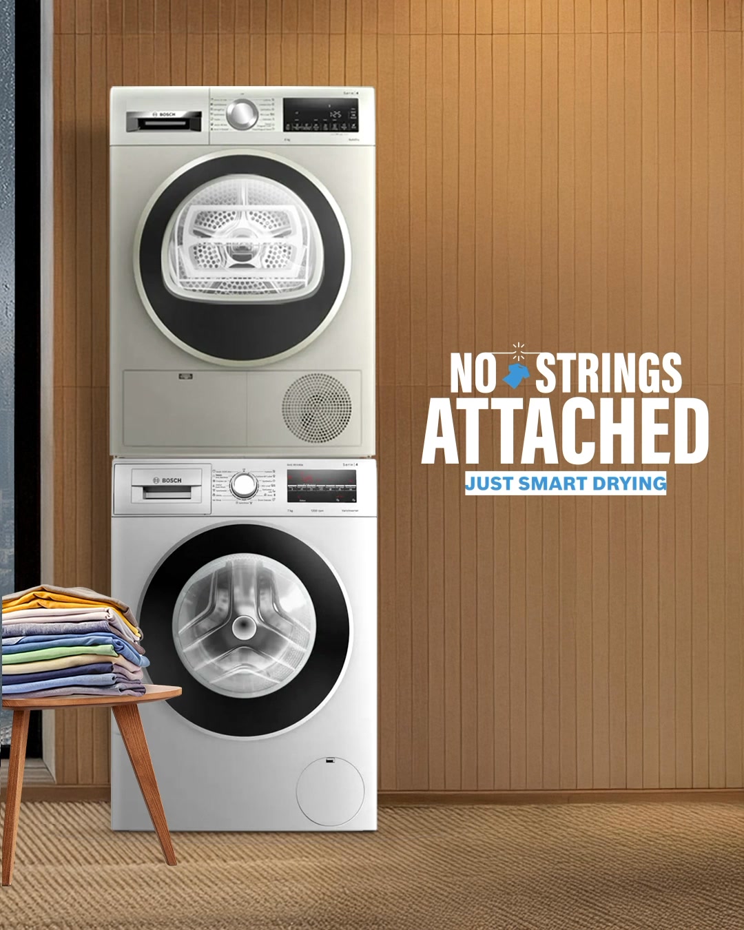 Dry days Cloudy days Doesnt matter anymore. Your laundry doesnt need the weathers permission