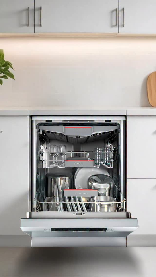 Why wait to do the dishes With Bosch Dishwashers Half Load setting, you can run smaller loads without the guilt perfect ...