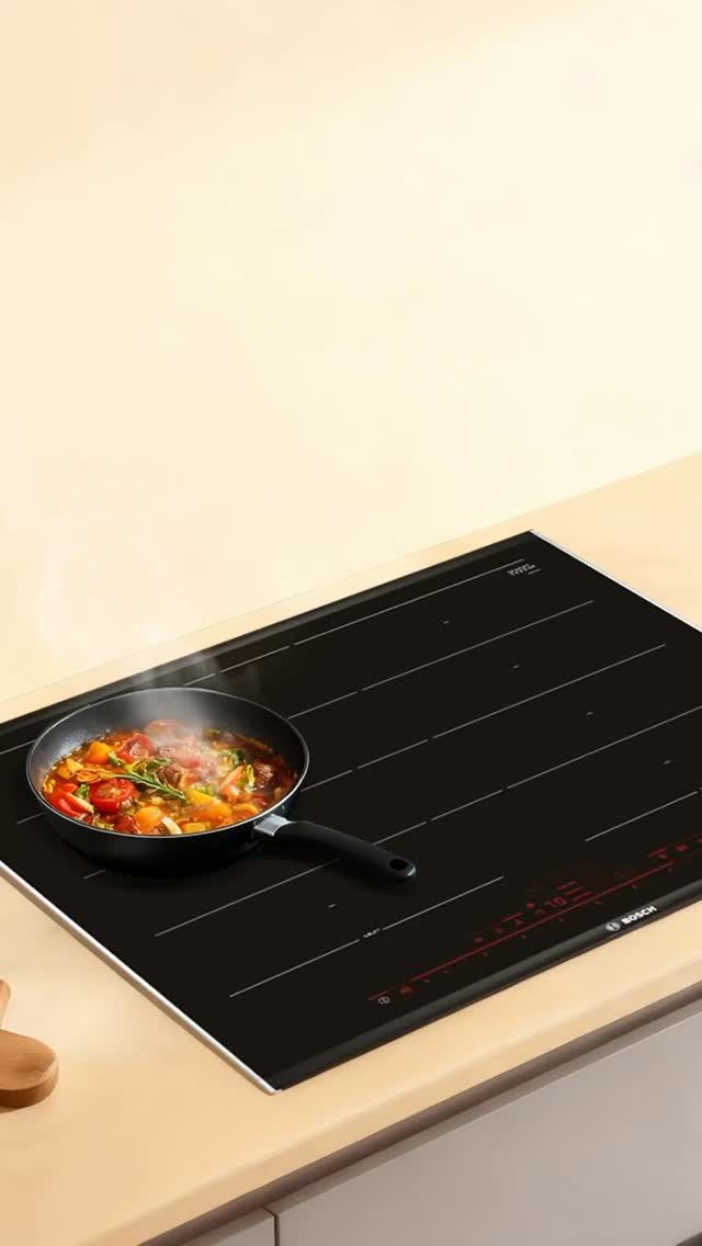 Cooking shouldnt be a guessing game With Bosch Induction Hobs Timer Selection, every dish stops cooking right on time, not ...
