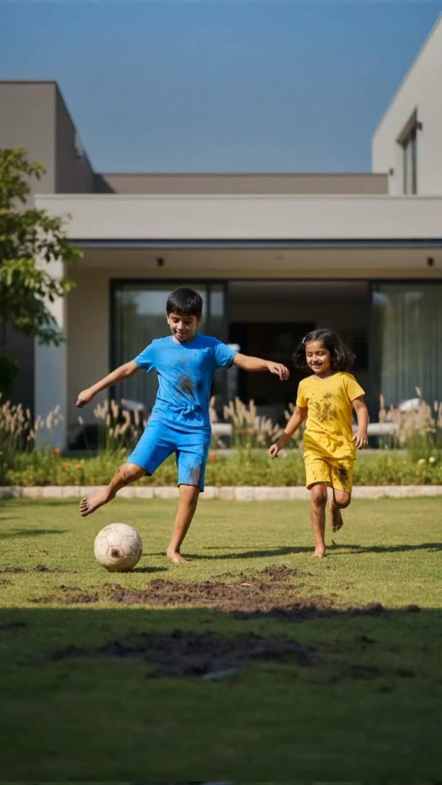 Mud, grass, and garden adventures are all part of childhood