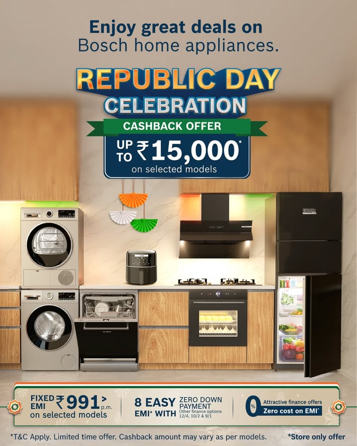 Get ready for big savings, big offers, and a big chance to upgrade your home with Bosch Home Appliances