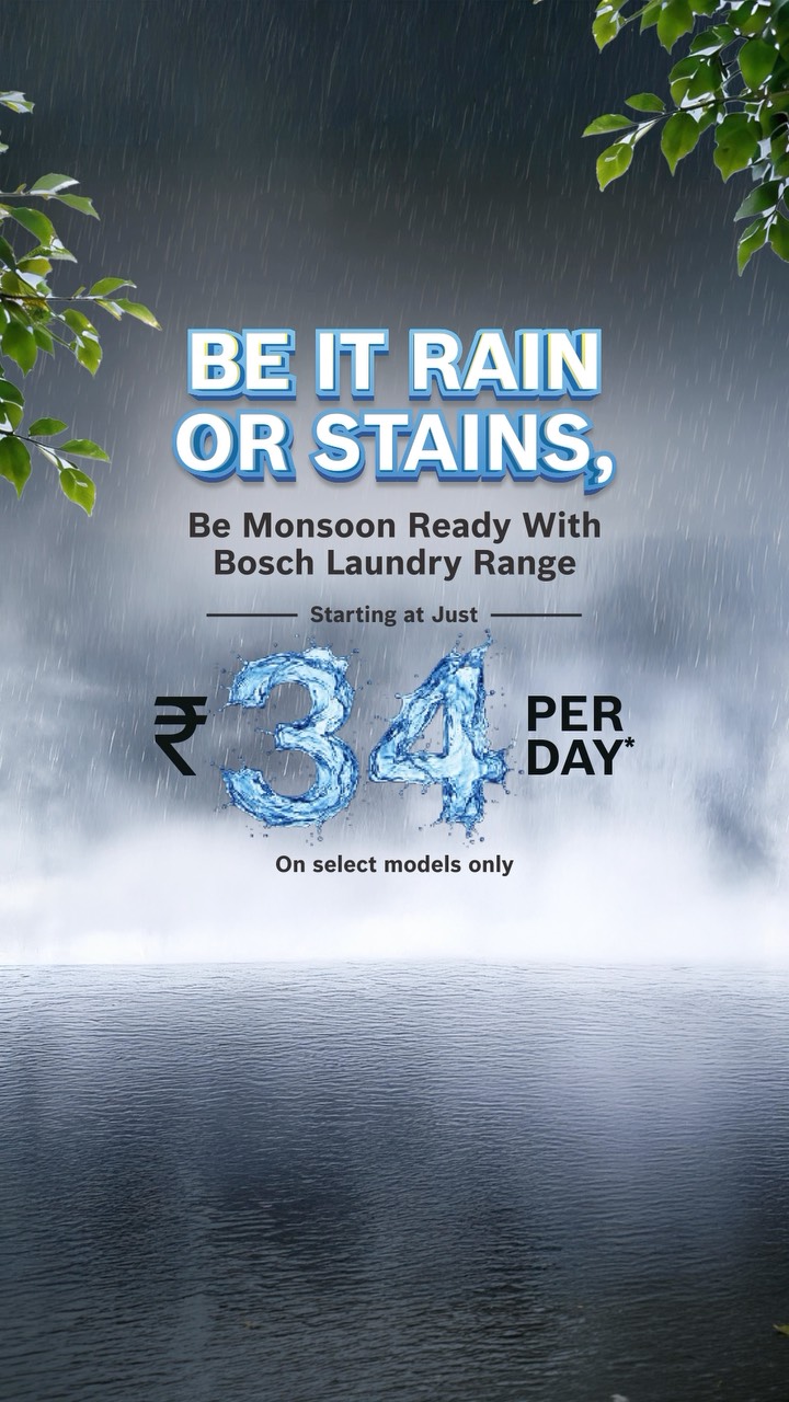 Whatever the weather brings, Bosch appliances keep your home running effortlessly