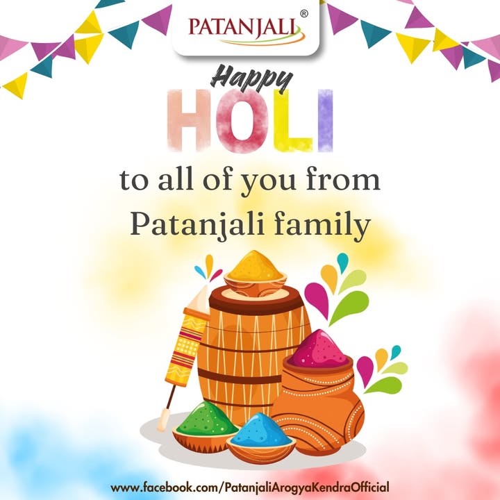 Happy Holi to all of you from Patanjali family. Patanjali holi