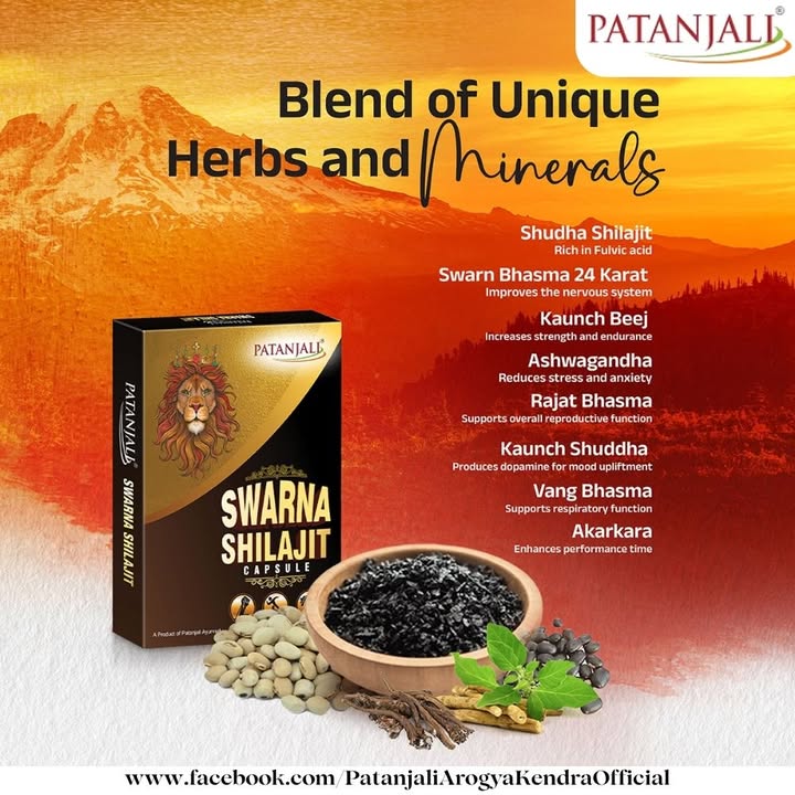 Patanjali Swarna Shilajit Capsule PatanjaliShilajit shilajit