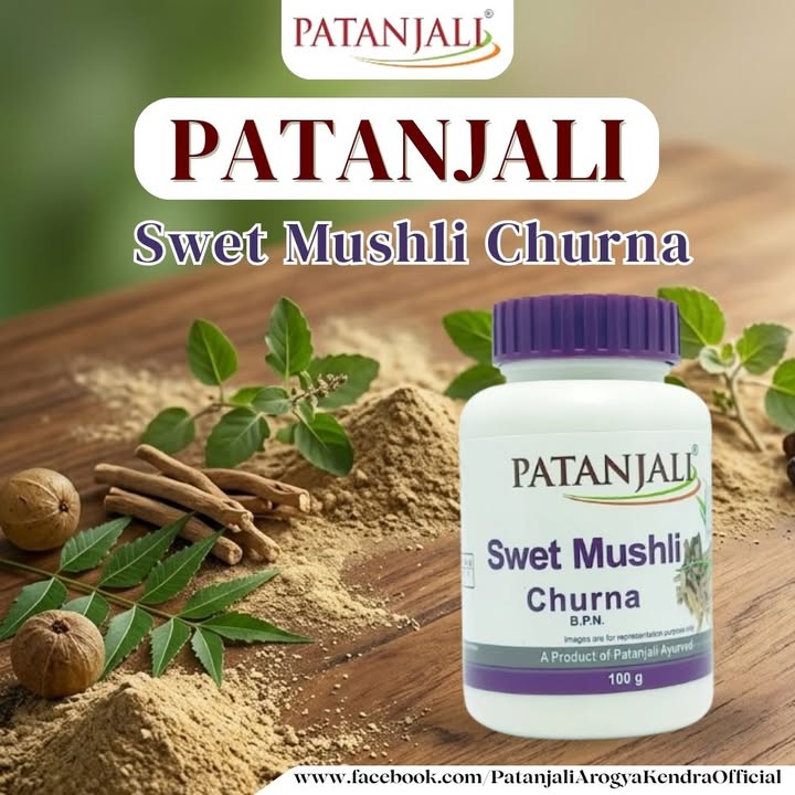 Patanjali Swet Mushli Churna Note Please consult your doctor before consuming or using any product