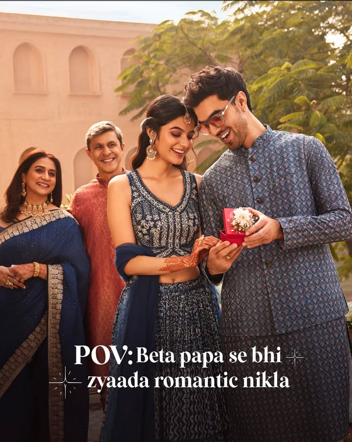 Your parents love story walked so yours could run, the Manyavar way Discover the perfect fits for picture perfect moments l...